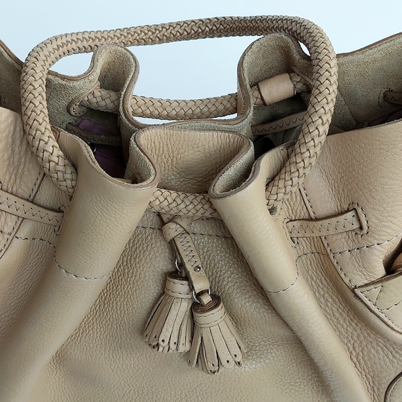 🪡Cole Haan Village SP08 Light Beige Pebbled Leather - Picture 7 of 13